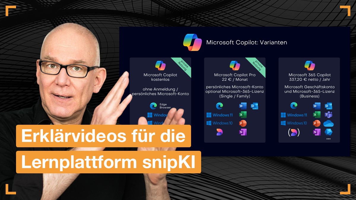 Erklärvideos für die Lernplattform snipKI